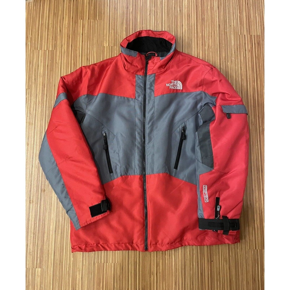 The North Face Steep Tech Jacket Coat Ski Snowboard Red Gray Size 3XL XXXL